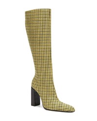 gelbe kniehohe Stiefel aus Leder von Balenciaga