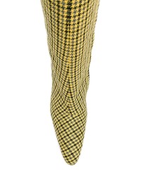 gelbe kniehohe Stiefel aus Leder von Balenciaga