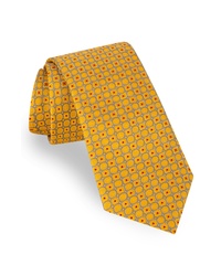 gelbe Krawatte mit geometrischem Muster
