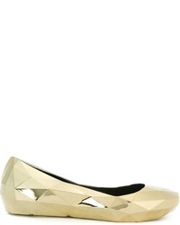 gelbe Leder Ballerinas von United Nude