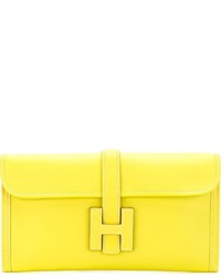 gelbe Leder Clutch