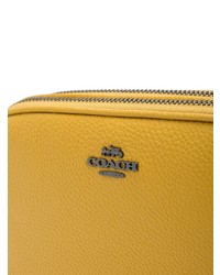 gelbe Leder Clutch von Coach