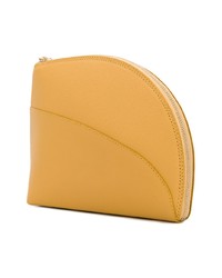 gelbe Leder Clutch von Roksanda