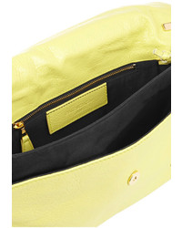 gelbe Leder Clutch von Balenciaga