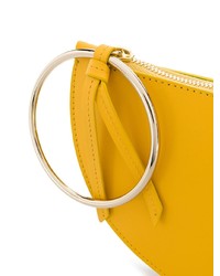 gelbe Leder Clutch von Sara Battaglia