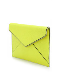 gelbe Leder Clutch von Rebecca Minkoff