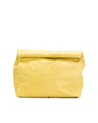gelbe Leder Clutch von Simon Miller