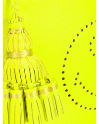 gelbe Leder Clutch von Anya Hindmarch