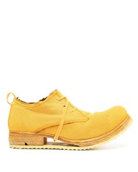 gelbe Leder Derby Schuhe von Boris Bidjan Saberi