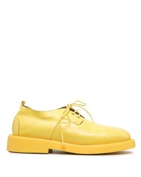 gelbe Leder Derby Schuhe von Marsèll