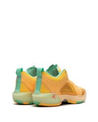 gelbe Leder niedrige Sneakers von Jordan