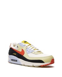 gelbe Leder niedrige Sneakers von Nike