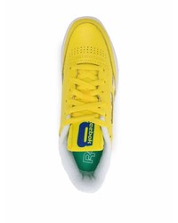 gelbe Leder niedrige Sneakers von Reebok