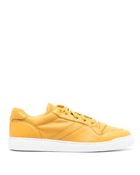 gelbe Leder niedrige Sneakers von Doucal's