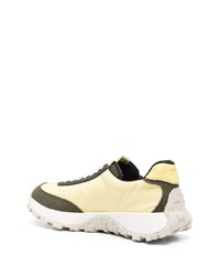 gelbe Leder niedrige Sneakers von Camper