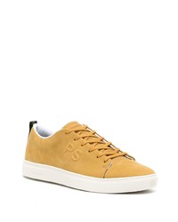 gelbe Leder niedrige Sneakers von PS Paul Smith