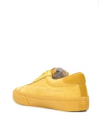 gelbe Leder niedrige Sneakers von Vans