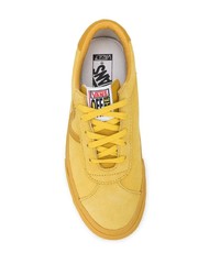 gelbe Leder niedrige Sneakers von Vans