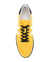 gelbe Leder niedrige Sneakers von Hogan