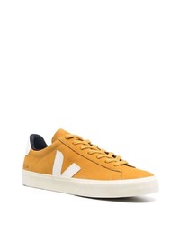 gelbe Leder niedrige Sneakers von Veja