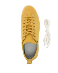 gelbe Leder niedrige Sneakers von PS Paul Smith