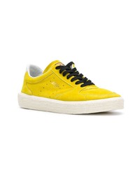 gelbe Leder niedrige Sneakers von Golden Goose Deluxe Brand