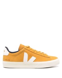 gelbe Leder niedrige Sneakers von Veja
