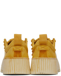 gelbe Leder niedrige Sneakers von Boris Bidjan Saberi