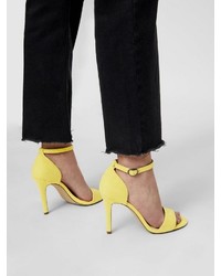 gelbe Leder Sandaletten von Bianco