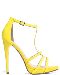 gelbe Leder Sandaletten von Carvela