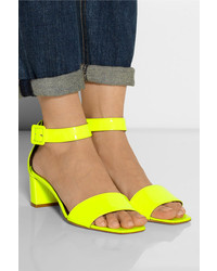 gelbe Leder Sandaletten von Bruno Magli