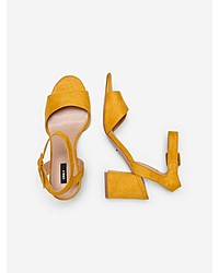 gelbe Leder Sandaletten von Only