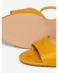 gelbe Leder Sandaletten von Only
