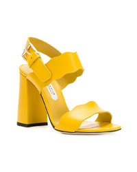 gelbe Leder Sandaletten von Marskinryyppy