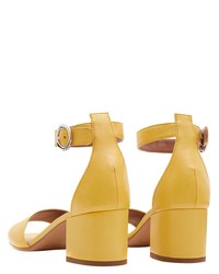 gelbe Leder Sandaletten von PoiLei