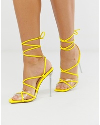 gelbe Leder Sandaletten von SIMMI Shoes