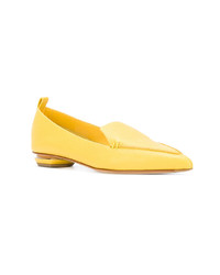 gelbe Leder Slipper von Nicholas Kirkwood