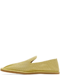 gelbe Leder Slipper von Dries Van Noten