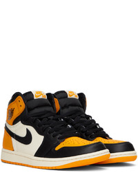 gelbe Leder Sportschuhe von NIKE JORDAN