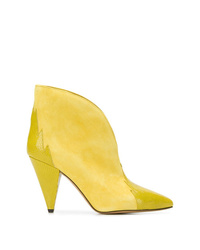 gelbe Leder Stiefeletten von Isabel Marant