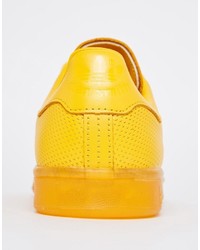 gelbe Leder Turnschuhe von adidas