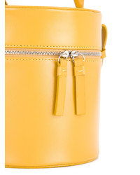 gelbe Leder Umhängetasche von Building Block