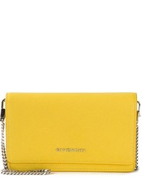 gelbe Leder Umhängetasche von Givenchy
