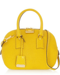gelbe Lederhandtasche von Burberry