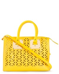 gelbe Lederhandtasche von Sophie Hulme
