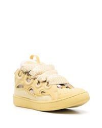 gelbe niedrige Sneakers von Lanvin