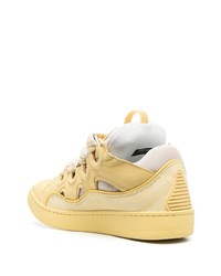 gelbe niedrige Sneakers von Lanvin