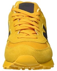 gelbe niedrige Sneakers von New Balance
