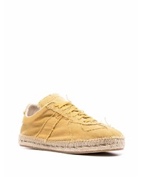 gelbe niedrige Sneakers von Maison Margiela