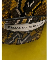 gelbe Satchel-Tasche aus Leder von Ermanno Scervino